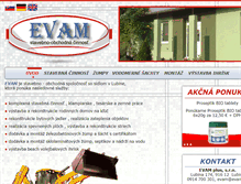 Tablet Screenshot of evam.sk